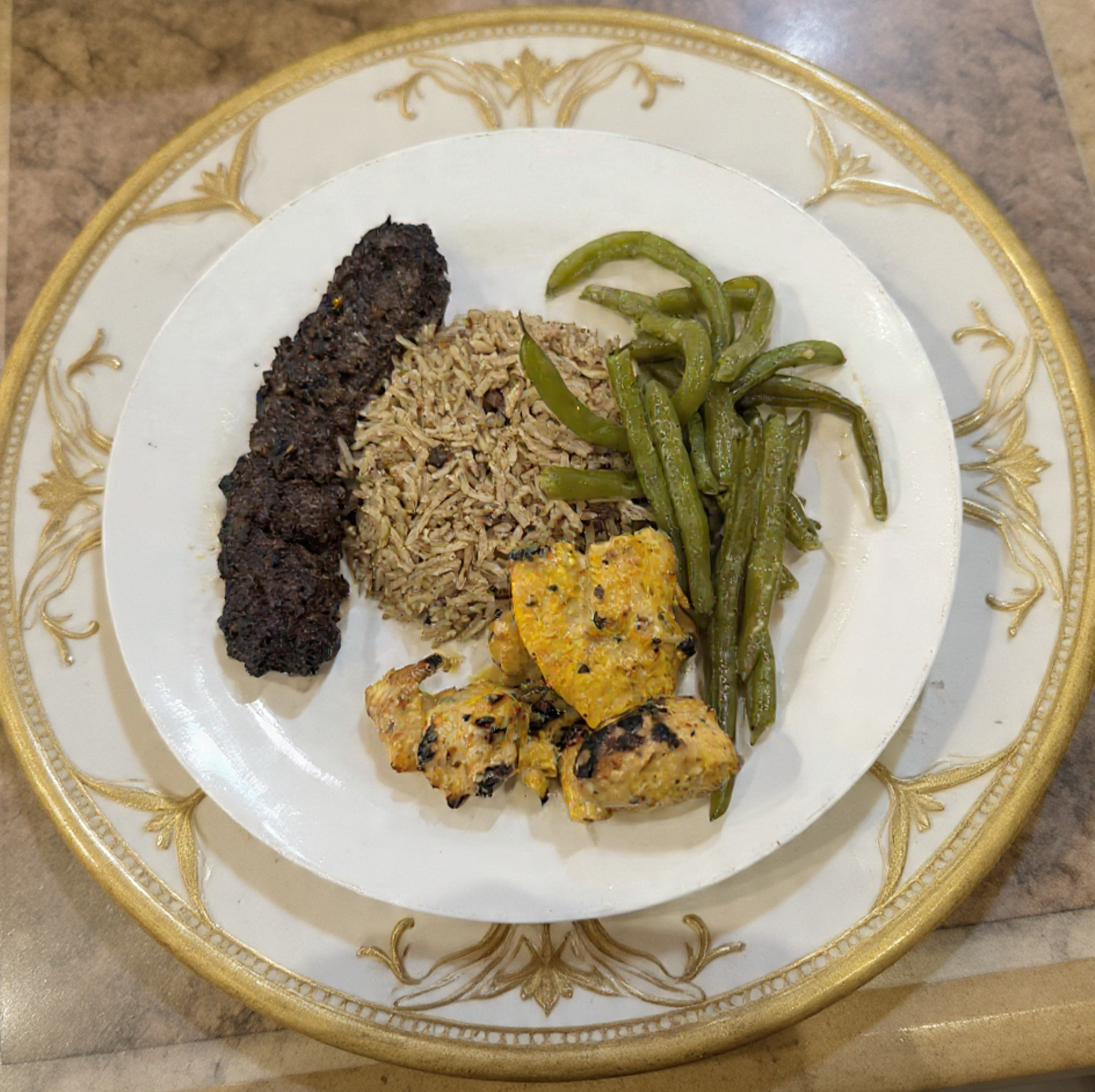 kafta and tikka dinner